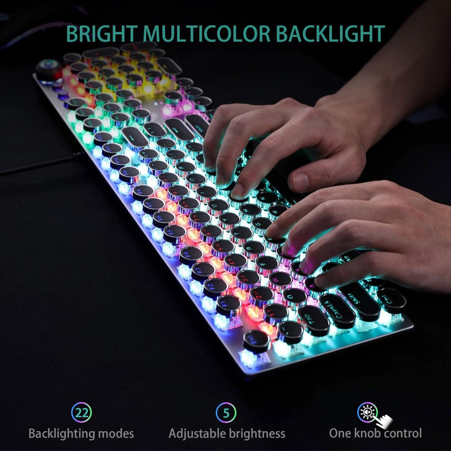 Retro Mechanical Gaming Keyboard