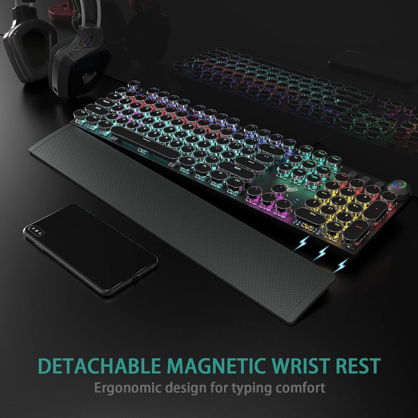 Retro Mechanical Gaming Keyboard