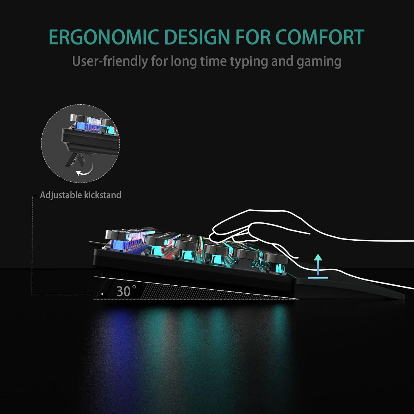 Retro Mechanical Gaming Keyboard