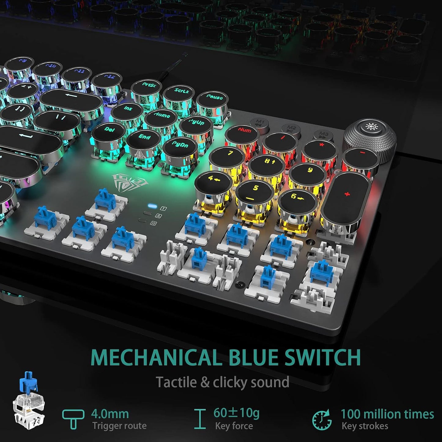 Retro Mechanical Gaming Keyboard